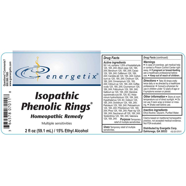 Isopathic Phenolic Rings