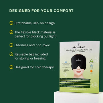 MigreLief Migraine & Headache Relief Cap-Cold Therapy