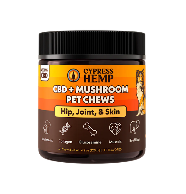 CBD + Mushroom Pet Chews Hip, Joint & Skin