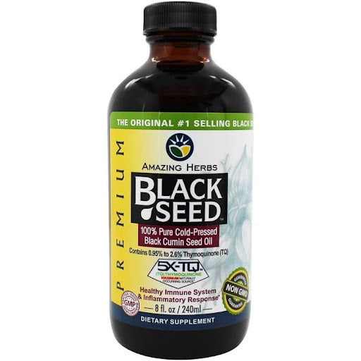 Amazing Herbs Black Seed Oil 8 Fl. Oz.